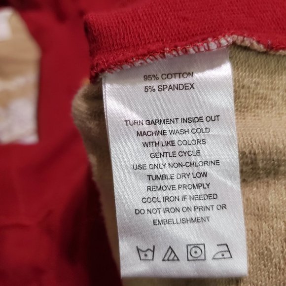 House Of Dereon Women Jacket‎ Medium Red Hooded Logo Embroidered Full Zip - Picture 9 of 9